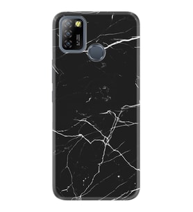 INFINIX Smart 4 5 6 Zero 8 S5 Pro Kılıf Desemli Silikon Siyah Mermer 1299
