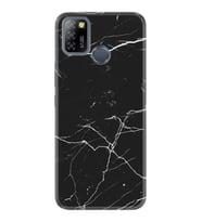 INFINIX Smart 4 5 6 Zero 8 S5 Pro Kılıf Desemli Silikon Siyah Mermer 1299