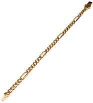 14 Ayar Altın Gurmet Model Figaro Bileklik (6 MM) (Gold)