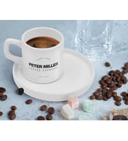 BK Gift Kişiye Özel Sunum Tabaklı İsimli Tarihli Coffe Tasarımlı Türk Kahvesi Fincanı-5, Arkadaşa Hediye, İş Hediyesi, Aileye Hediye