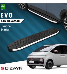 S-Dizayn Hyundai Staria Evo Aluminyum Yan Basamak 233 Cm 2021 Üzeri A+ Kalite