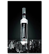 Cakatablo New Amsterdam Cin ve Şehirde Gece  MDF Tablo