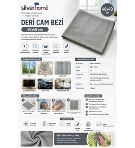 Deri Cam Bezi 40x40 cm 5 Adet