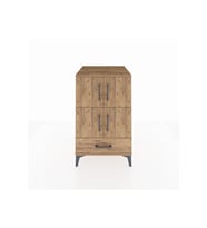 Kronos Komodin 4 Raflı Tek Çekmeceli 4 Kapaklı 60x59x96 Çam-Çam