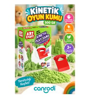 03687 AKSESUARLI YEŞİL KİNETİK OYUN KUMU 500 GR