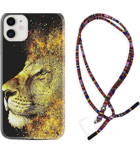 Apple iPhone 11 12 13 Mini Kılıf Boyun Asklı Rasta Silikon Leon 1323