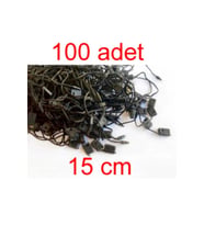 Kilitli Etiket ipi -siyah- 15cm-100 Adet