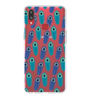 PrintiFy Samsung Galaxy A10s ile Uyumlu 1mm Slim Fit Nazar Boncuğu 4 Baskılı Şeffaf  Kılıf