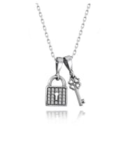 KALBİMİN ANAHTARI 925 AYAR SWAROVSKİ KOLYE