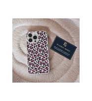 Oppo A52 Ve A72 Uyumlu Pembe Leopar Desenli Şeffaf Kılıf