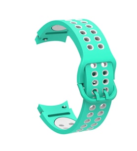 Samsung Galaxy Watch 4 40mm 20mm Uyumlu Kordon Silikon Esnek Yumuşak Delikli Spor KRD-02 Kayış