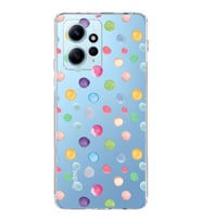 PrintiFy Xiaomi Redmi Note 12 4G ile Uyumlu 1mm Slim Fit Water Color 6 Baskılı Şeffaf  Kılıf