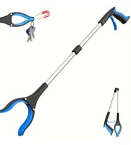 ShopyTech Katlanabilir 32 İnç Eşya Kavrama Aparatı 360° Döner Başlıklı Manyetik Uçlu Çöp Toplama ve