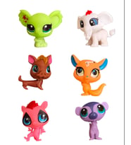 Littlest Pets Shop Minişler 6 Lı Oyuncak Miniş Ailesi 2.Model (Çok Renkli)