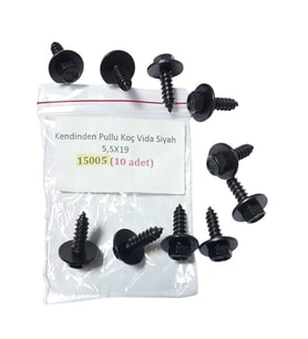 Kendinden Pullu Koç Vida Siyah 5,5X19 (10 ADET) 15005