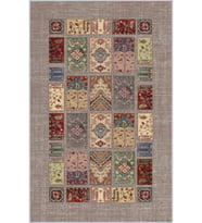 Eliana Home Baskılı, Yıkanabilir Kaymaz Taban Salon Halısı LNA1478 100x150 cm (Kahverengi)