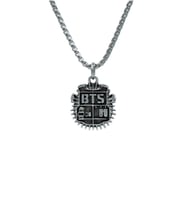 Minimal BTS Army Örme Zincir Kolye - Gümüş Kaplama - Erkek Kadın Kolye - No:1475