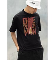 Saitama One Punch Man Baskılı Unisex Oversize Anime Karakter Tişört
