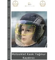 #MotosikletKaskı Motosiklet Kaskı Şeffaf Su İtici Anti Sis Koruyucu Film Buhar Önleyici Yağmur Kaydı