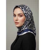 Trend Dijital Baskı Batik Desenli Royan Eşarp Desen 3 Renk 7