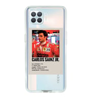 Oppo Reno 4 Lite Uyumlu Carlos Sainz Desenli Şeffaf Telefon Kılıfı