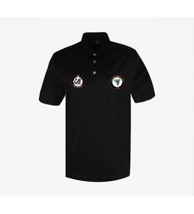 Çal Belediyespor Taraftar Logolu Siyah Polo Yaka T-Shirt