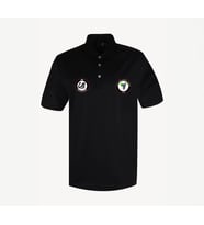 Çal Belediyespor Taraftar Logolu Siyah Polo Yaka T-Shirt