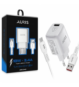AURIS ARS-CH40 18W / 3.4A Type-C Hızlı Şarj Seti