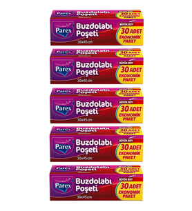 Büyük Boy Buzdolabı Poşeti 30'lu x 5 Adet