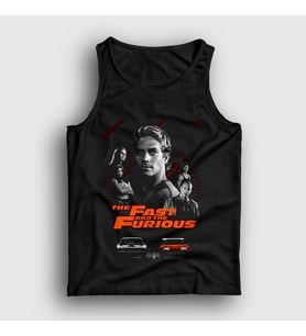 Presmono Unisex Siyah Paul Walker Fast And Furious Hızlı Ve Öfkeli Atlet 433898tt