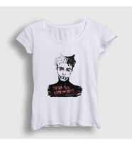 Presmono Kadın Beyaz Hate XXXTentacion T-Shirt 47937tt