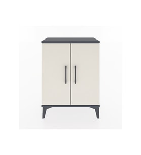Arges Komodin 2 Raflı 2 Kapaklı 60x30x80 Antrasit-Aytaşı