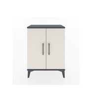 Arges Komodin 2 Raflı 2 Kapaklı 60x30x80 Antrasit-Aytaşı