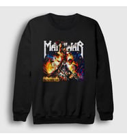 Presmono Unisex Siyah Hell On Stage Manowar Sweatshirt 63799tt