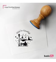 Kişiye Özel Kitap Damgası Kitap Mührü Kaşe Kitap Mühür Özel Damga 142