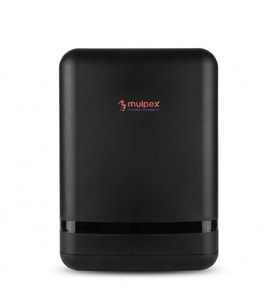 Mulpex Z Katlama Kağıt Havlu Dispenseri Siyah 400 Yaprak Kapasiteli ABS Duvar Tipi