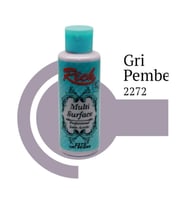 Rich Multi Surface 2272 Gri Pembe Akrilik Boya 130 cc