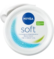 Soft Nemlendirici Bakım Kremi 300 ml, 48 Saat Nemlendirme, Jojba Yağı,E Vitamini, Yüz,El,Vücut İçin,Paraben İçermez