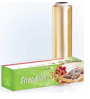 Gıda Streç Film 30 cm x 300 mt Kutulu Özel Kesme Bıçak Aparatı ile