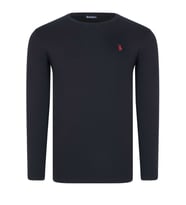 T8588 DEWBERRY BİSİKLET YAKA UZUN KOL T-SHIRT-AÇIK SİYAH (Karışık)