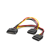 Sata Power 2 Li Çoklayıcı Kablosu 15 Cm Siyah HDX5519