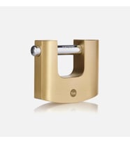 80mm Pirinç Gövdeli  Oval Kayar Pimli Asma Kilit