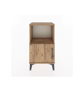 Arges Komodin 2 Raflı Tek Kapaklı 44x30x80 Çam-Çam