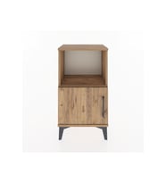 Arges Komodin 2 Raflı Tek Kapaklı 44x30x80 Çam-Çam