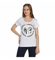 Bant Giyim - Animal Liberation Beyaz Kadın T-shirt Tişört
