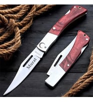 Kişiye Özel İsimli Columbia 003B-21 CM Ay Yıldız Baskılı Columbia  Orta Çakı (Çok Renkli)