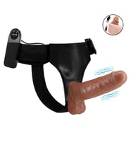OdinsShop 16 cm Yeni Nesil Belden Bağlamalı İçi Dolu Titreşimli Strapon Penis