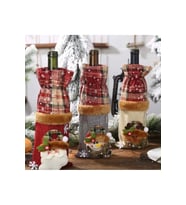 Yılbaşı Temalı Şarap Kılıfı Çantası Noel 1 Adet
