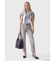 LCW Jeans Gri Mom Fit Kadın Jean Pantolon