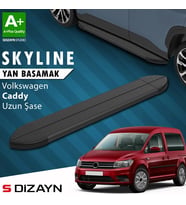 VW Caddy 3 Uzun Şase Skyline Siyah Yan Basamak 223 Cm 2004-2020 A+ Kalite